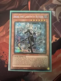 Yugioh! Arias the Labrynth Butler MP24-EN116 Prismatic Secret Rare 1st NM - Image 1