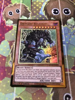 Yugioh - Danger! Bigfoot! (Gold Rare) (1st Edition) - MGED-EN018 (P) - Image 1