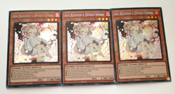 3x Ash Blossom & Joyous Spring Alt Art SECRET RARE RA04 Mint Yugioh - Image 1