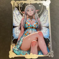 Goddess Story Gold METAL Card - Serial Number U/100! Anime Waifu Elf Girl *READ - Image 1
