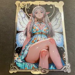 Goddess Story Gold METAL Card - Serial Number U/100! Anime Waifu Elf Girl *READ - Image 4