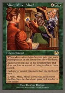 MTG Mine, Mine, Mine!, Unglued, Heavily Played, English - Image 1