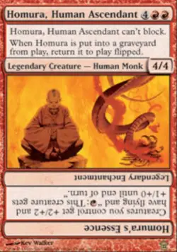 MTG Homura, Human Ascendant, Saviors of Kamigawa, Damaged, English - Image 1