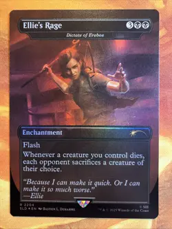 MTG Foil Borderless Ellie's Rage - Dictate of Erebos SLD: The Last of Us Part II - Image 1