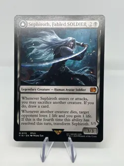 Sephiroth Fabled Soldier/One Winged Angel Final Fantasy Magic the Gathering LP - Image 1