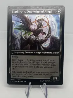 Sephiroth Fabled Soldier/One Winged Angel Final Fantasy Magic the Gathering LP - Image 2