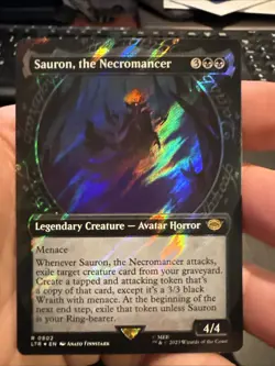 Sauron, the Necromancer (Showcase) (Surge Foil) Lord of the Rings NM 802 - Image 1