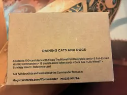 MTG Magic Secret Lair Commander Deck Sealed FOIL RAINING CATS AND DOGS - Image 3