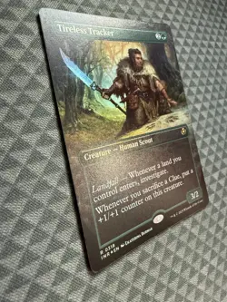 MTG Tireless Tracker #0318 Foil Borderless Rare Innistrad Remastered (INR) - Image 3