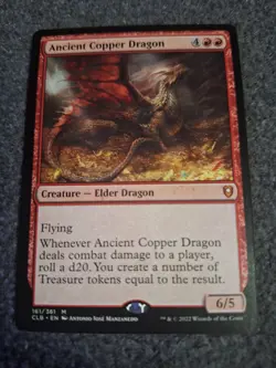 MTG - Ancient Copper Dragon 161/361 - Battle For Baldur's Gate - Magic - Image 1