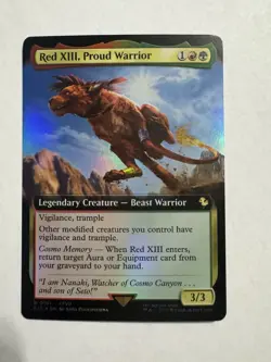 Magic The Gathering Final Fantasy Red XIII, Proud Warrior (Extended Art) Foil - Image 1