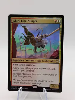 Magic the Gathering | Akiri, Line-Slinger | Foil | NM/LP - Image 1