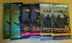 Magic The Gathering MTG Sealed Packs Lot of 6 - Unopened Draft Boosters - Image 1