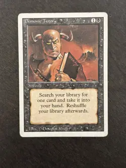 Demonic Tutor - LP (Magic the Gathering Revised Edition) - Image 1