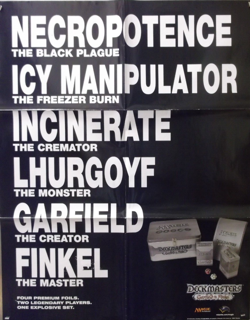 2001 MAGIC THE GATHERING Deckmasters Garfield vs Finkel Promo Poster 22x28 - Image 1