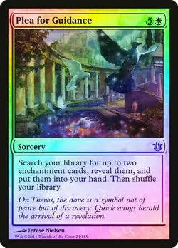 Plea for Guidance FOIL Born of the Gods NM White Rare MAGIC MTG - Image 1