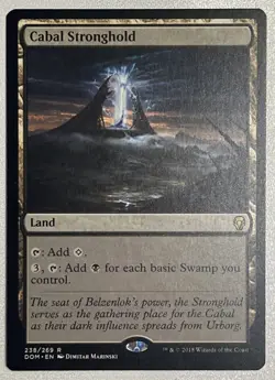 Cabal Stronghold 238 Dominaria Regular NM DOM MTG Magic The Gathering - Image 1