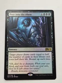 Peer into the Abyss FOIL X1 M21 MTG Core Set 2021 - Image 1