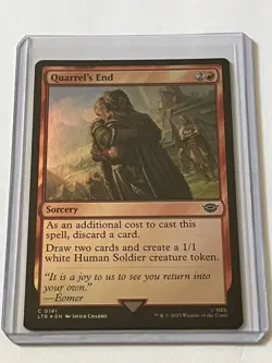 Quarrels End 141 MTG Lord of the Rings Tales of Middle Earth 2023 MT 9.0 + Foil - Image 1