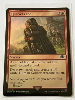 Quarrels End 141 MTG Lord of the Rings Tales of Middle Earth 2023 MT 9.0 + Foil - Image 2