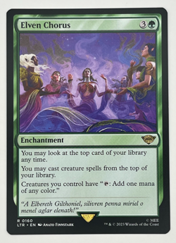 MTG Elven Chorus LTR 0160 Lord of the Rings Tales From Middle earth NM - Image 1