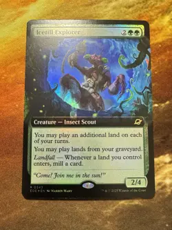 MTG Edge of Eternities *FOIL* EXTENDED ART R Icetill Explorer #0343 Near Mint! - Image 1