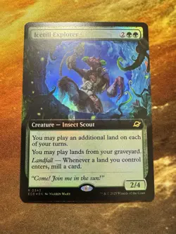 MTG Edge of Eternities *FOIL* EXTENDED ART R Icetill Explorer #0343 Near Mint! - Image 2