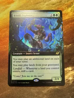 MTG Edge of Eternities *FOIL* EXTENDED ART R Icetill Explorer #0343 Near Mint! - Image 3