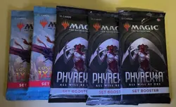 Magic the gathering MTG Lot Phyrexia Lost Caverns Ixalan (5) Set Booster packs - Image 1