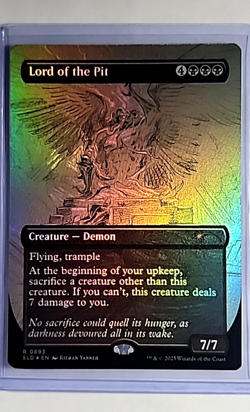 2025 MTG Magic the Gathering SLD Secret Lair Borderless Foil 893 Lord of the Pit - Image 1
