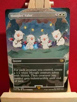 Moogles' Valor (Borderless) - Final Fantasy - Rare - NM - MTG - Image 1