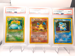 1999 Pokemon Base Set Trio! [Charizard #4, Blastoise #2, Venasaur #15] - [PSA 8] - Image 1