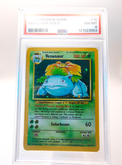 1999 Pokemon Base Set Trio! [Charizard #4, Blastoise #2, Venasaur #15] - [PSA 8] - Image 2