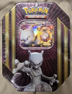 POKEMON TGC XY Triple Power Tin, Mewtwo EX - Brand New/Sealed - Image 1