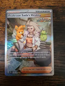 Pokemon Professor Sada's Vitality 256/182 Special Illustration Rare ParadoxRift - Image 1