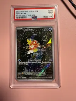 2023 POKEMON PAL EN-PALDEA EVOLVED ILLUSTRATION RARE #203 MAGIKARP PSA 9 - Image 1