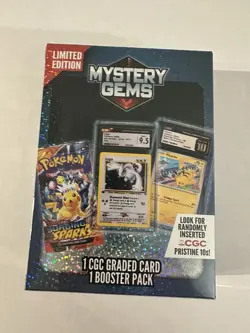 *Sealed* Mystery Gems Pokemon 2025 CGC Graded Card + Pokemon Pack Random - Image 2