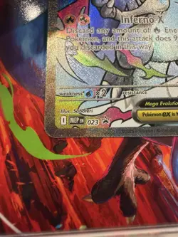 Pokemon Card PHANTASMAL FLAMES MEGA CHARIZARD X EX 023 ENG BLACK STAR PROMO - Image 2