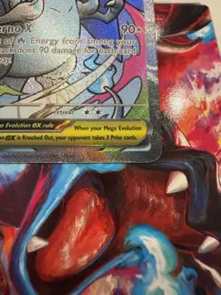 Pokemon Card PHANTASMAL FLAMES MEGA CHARIZARD X EX 023 ENG BLACK STAR PROMO - Image 3