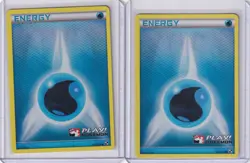 Water Plaid Holo #107 Play Pokemon Stamp 2011 TCG-Lot x2 - Image 1