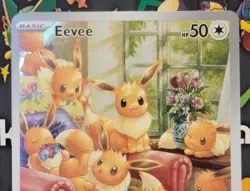 Pokemon Twilight Masquerade Eevee 188/167 Illustration Rare Full Art Alt Art NM - Image 4