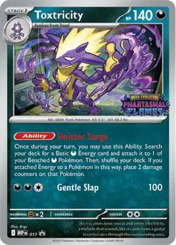 1x Toxtricity (Prerelease) - MEP017 - MEP Black Star Promos NM-Mint Pokemon ME - - Image 1