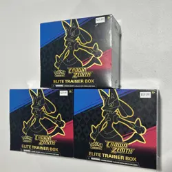 Pokemon TCG Crown Zenith Sword & Shield Elite Trainer Box ETB New Sealed In Case - Image 3