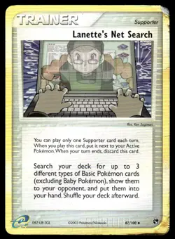 Pokemon TCG Sandstorm #87/100 Lanette's Net Search Reverse DMG - Image 1