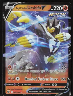 Pokemon TCG SWSH05: Battle Styles #087/163 Rapid Strike Urshifu V NM - Image 1