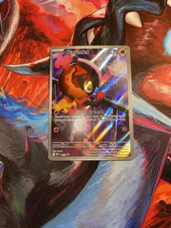 Pokemon Charcadet 022 Black Star Promo Phantasmal Flames Illustration Rare NM - Image 1
