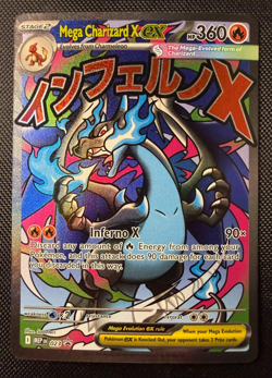 Pokemon Mega Charizard X ex 023 Me Mega Evolution Black Star Promo Holo NM - Image 1