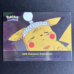 2000 Pokemon TV Animation Series 2 #EP2 Pokemon Emergency Holo Foil Blue Label - Image 1
