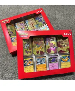 Pokemon TCG 151 Mini Tins 4 Pack + 4 Promos Sealed Sams Club Exclusive Set Of 2 - Image 3