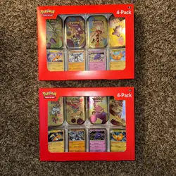 ✨FAST SHIP✨ 2x Pokemon TCG 151 Mini Tins 4-Pack + 4 Promos Sam’s Club Exclusive - Image 1